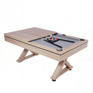 Table multi-jeux ping-pong et billard en bois ARIZONA