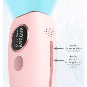 Depiladora por punto de congelación T27S. 5 niveles, 999.000 disparos de flash.
