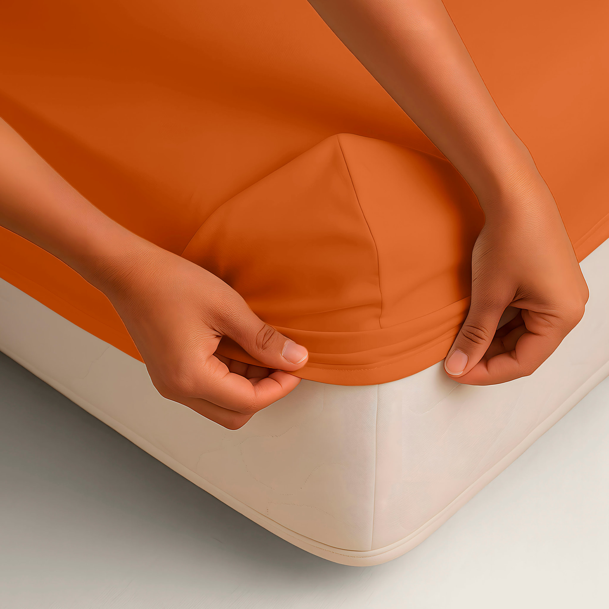 Naturals - Sábana bajera Lisa - Ajustable - 100% Algodón - Terra