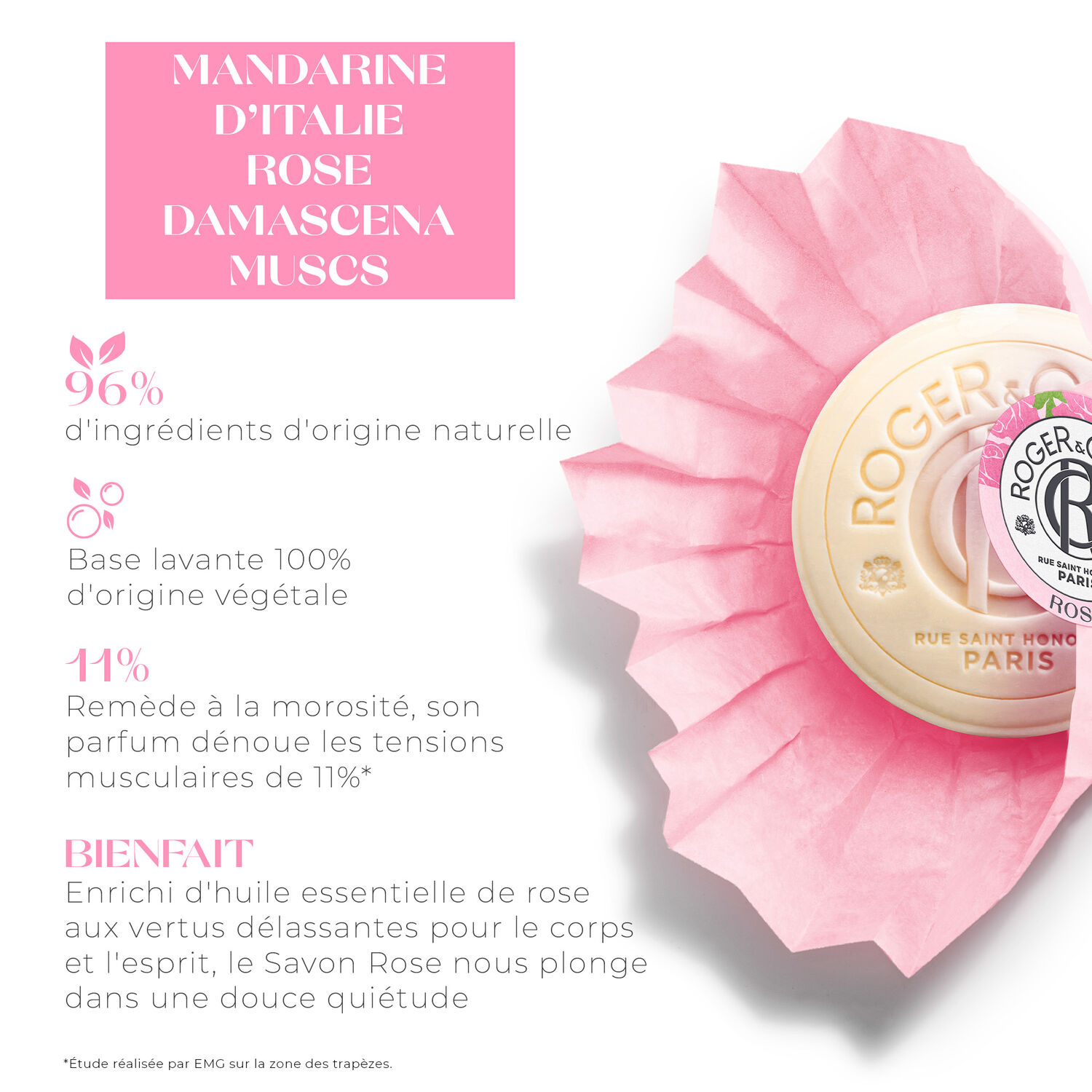 Rose - Savon Bienfaisant