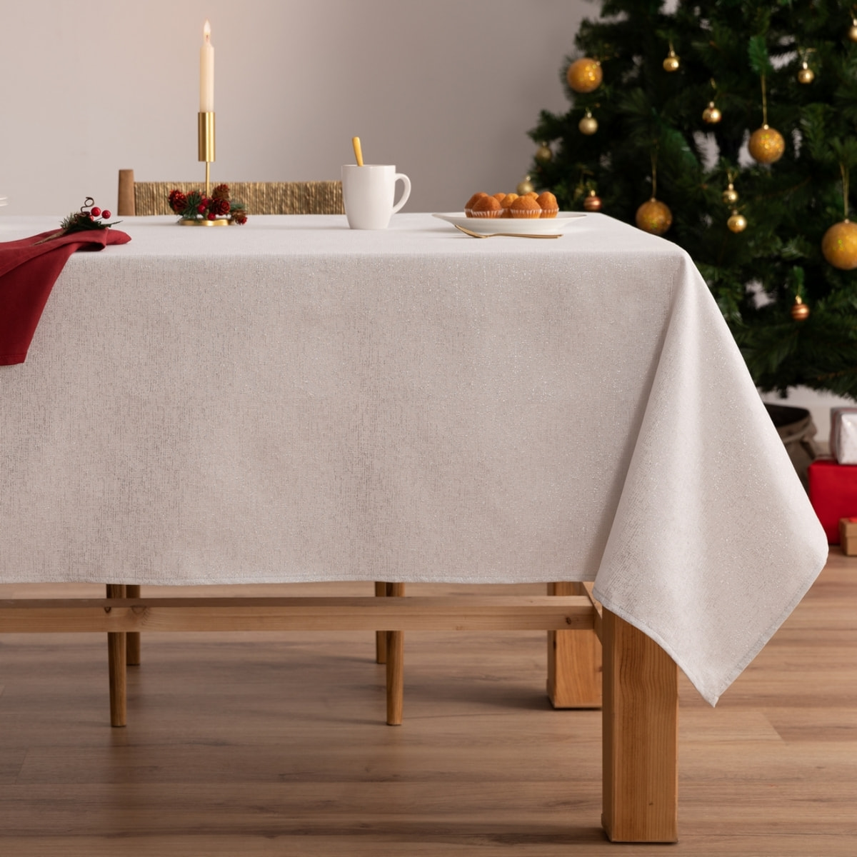 Mantel antimanchas BLANCHE PLATA