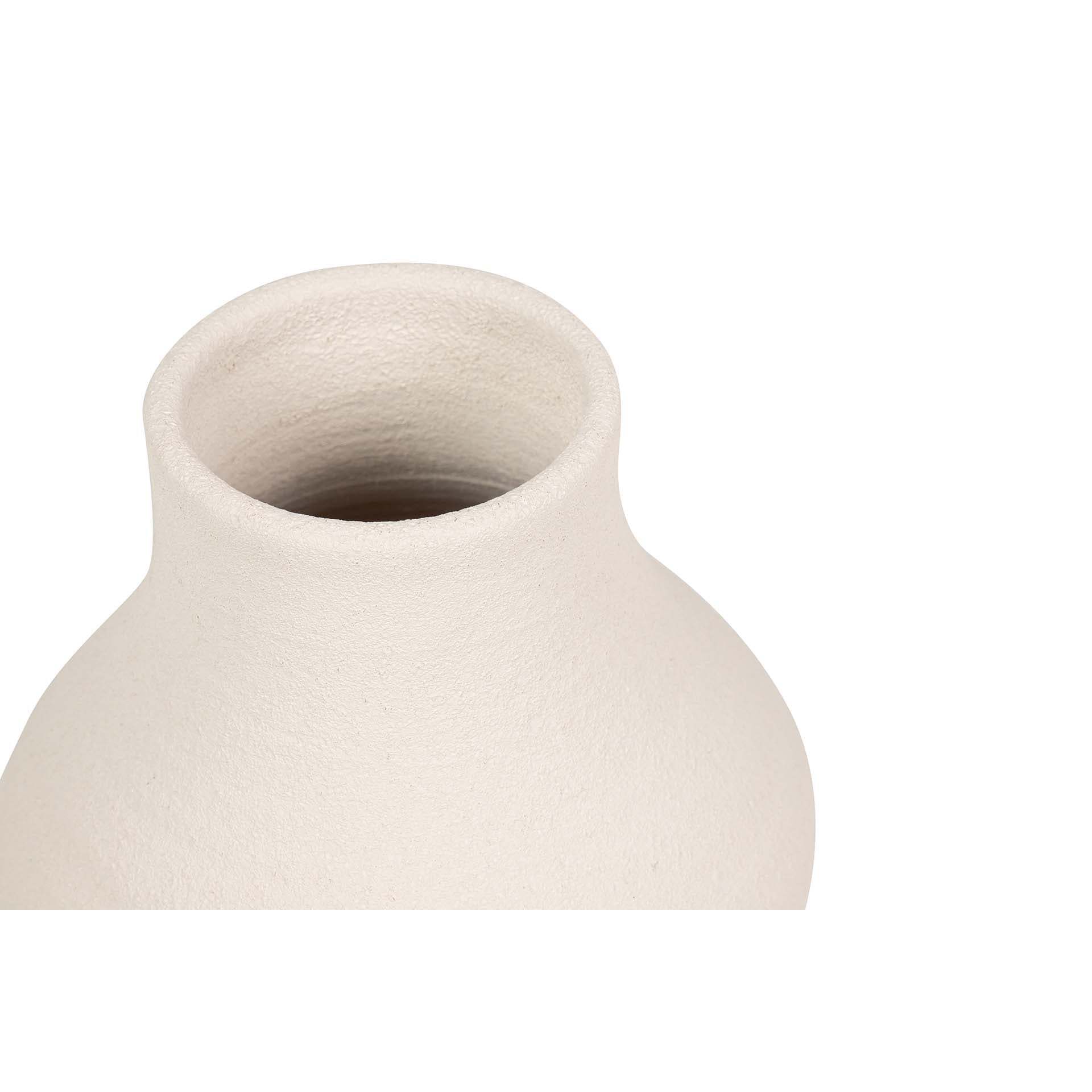 Florero Ceramica Beige 25x25x60 Cm