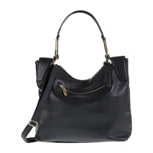 Borsa a spalla da donna Made in Italy - Modello Lyra Elite - 100% pelle - 33.0 x 30.0 x 12.0 cm