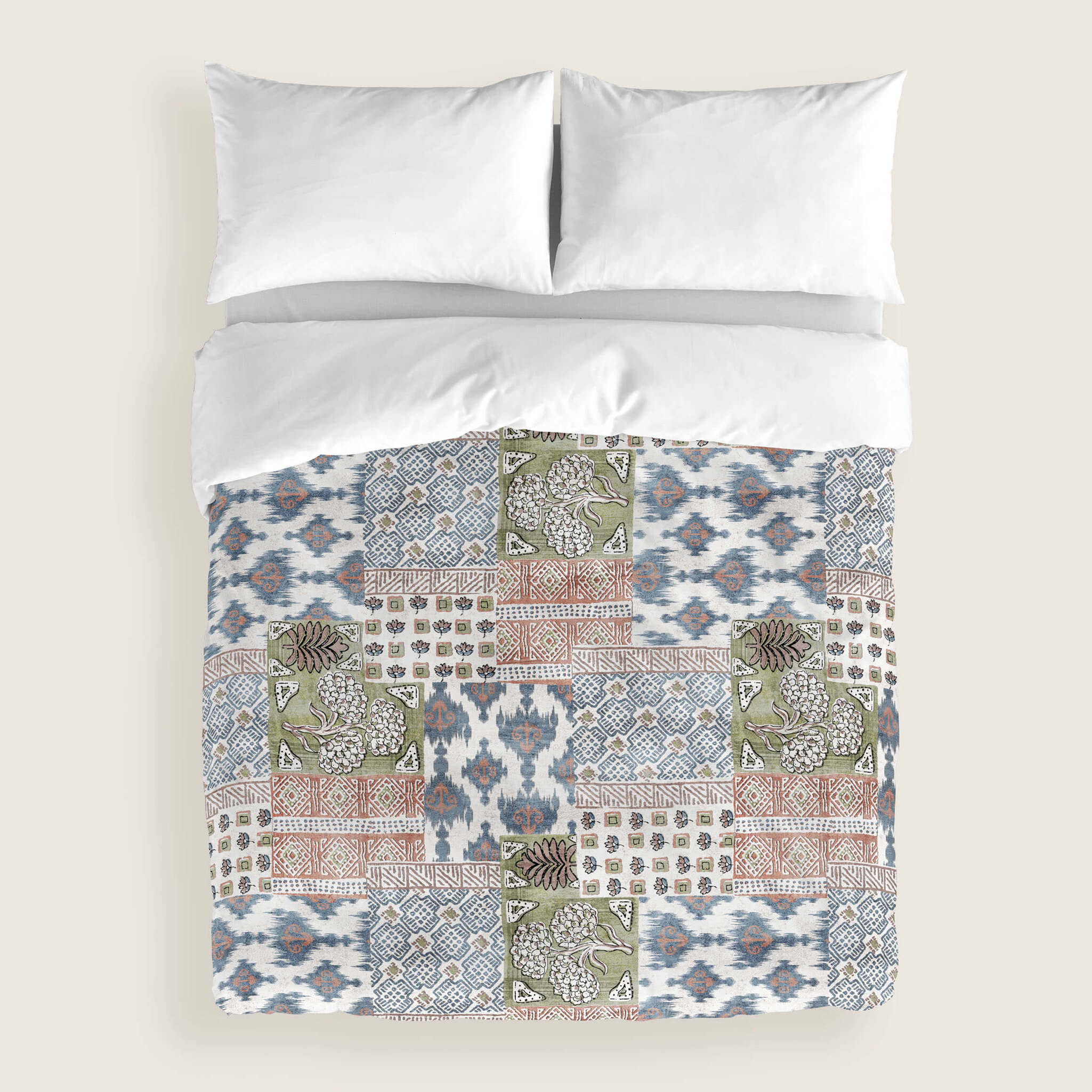 Funda Nórdica Estampada 2/3 piezas - 100% Algodón - Indian