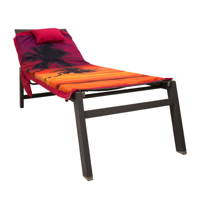 Telo Mare Lettino In Microfibra Disegno Trip