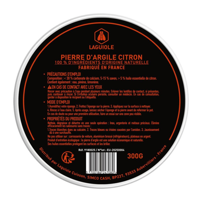 Laguiole - pierre d'agile blanche 300g