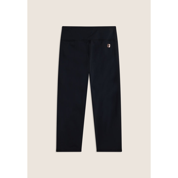 Leggings corsaro vita alta in tessuto tecnico quick dry