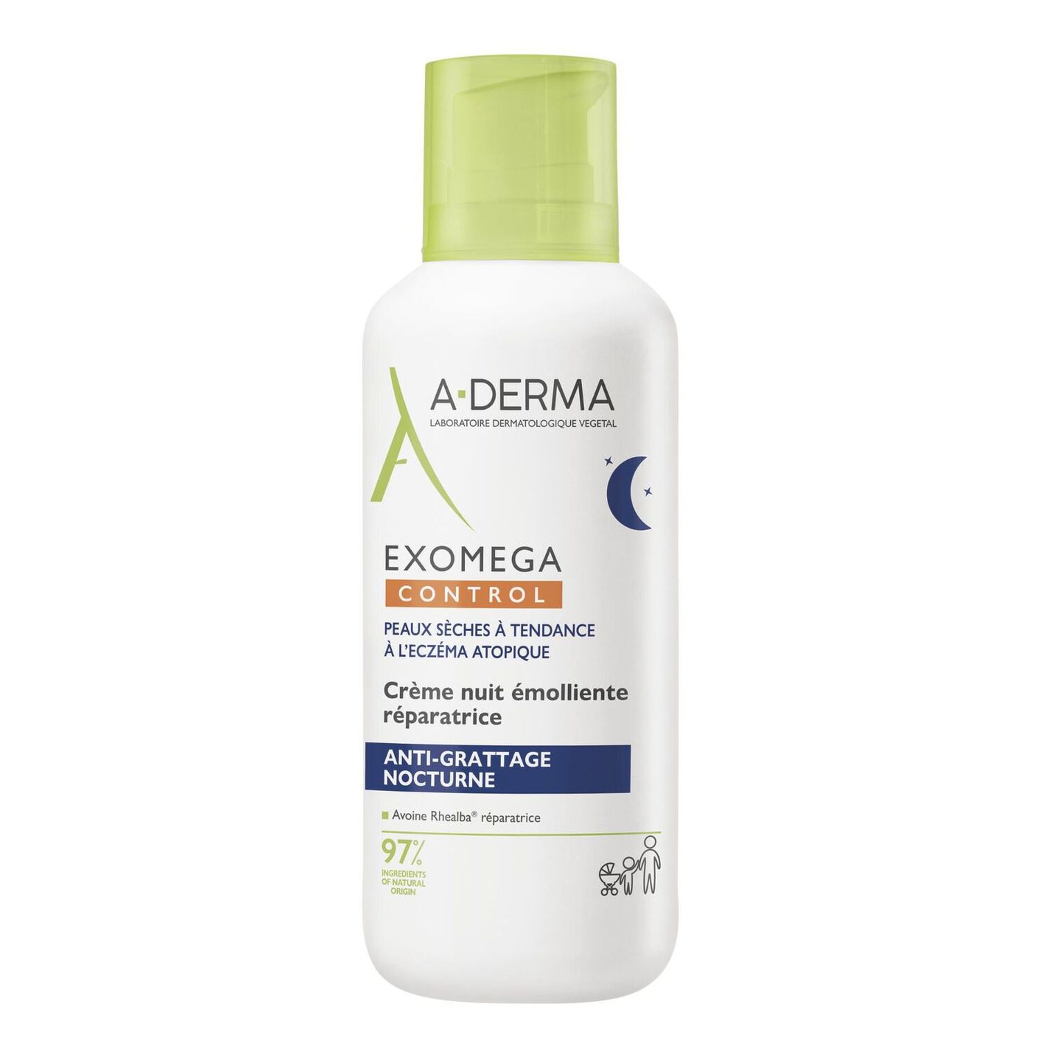 Exomega Control Crème nuit - Crème émolliente 400 ml