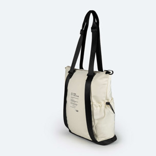 BOLSO RECYCLED X 2.0 TOTE BACKPACK WHITE