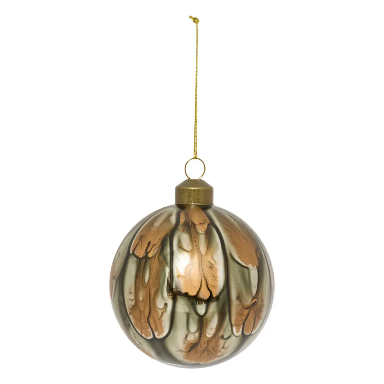 BDN VERRE 80MM MARBRE MARRON