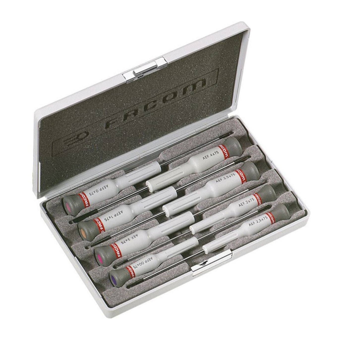 Coffret de 8 Tournevis Micro-Tech Fente et Phillips, tournevis de précision