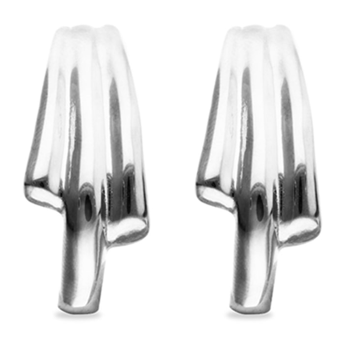 Pendiente RAÍCES PLATEADO U