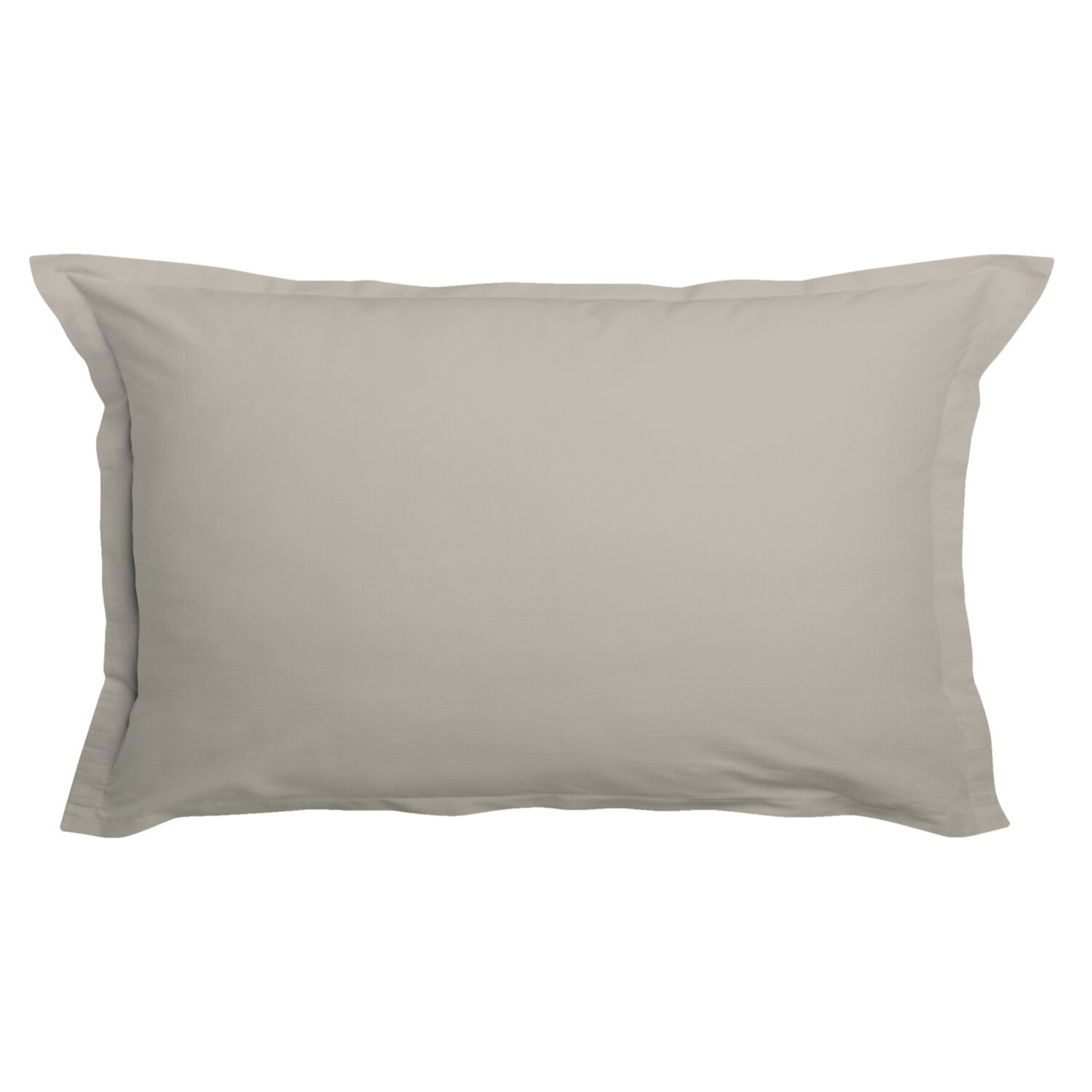 Lot de 2 taies 100% coton 57fils latte