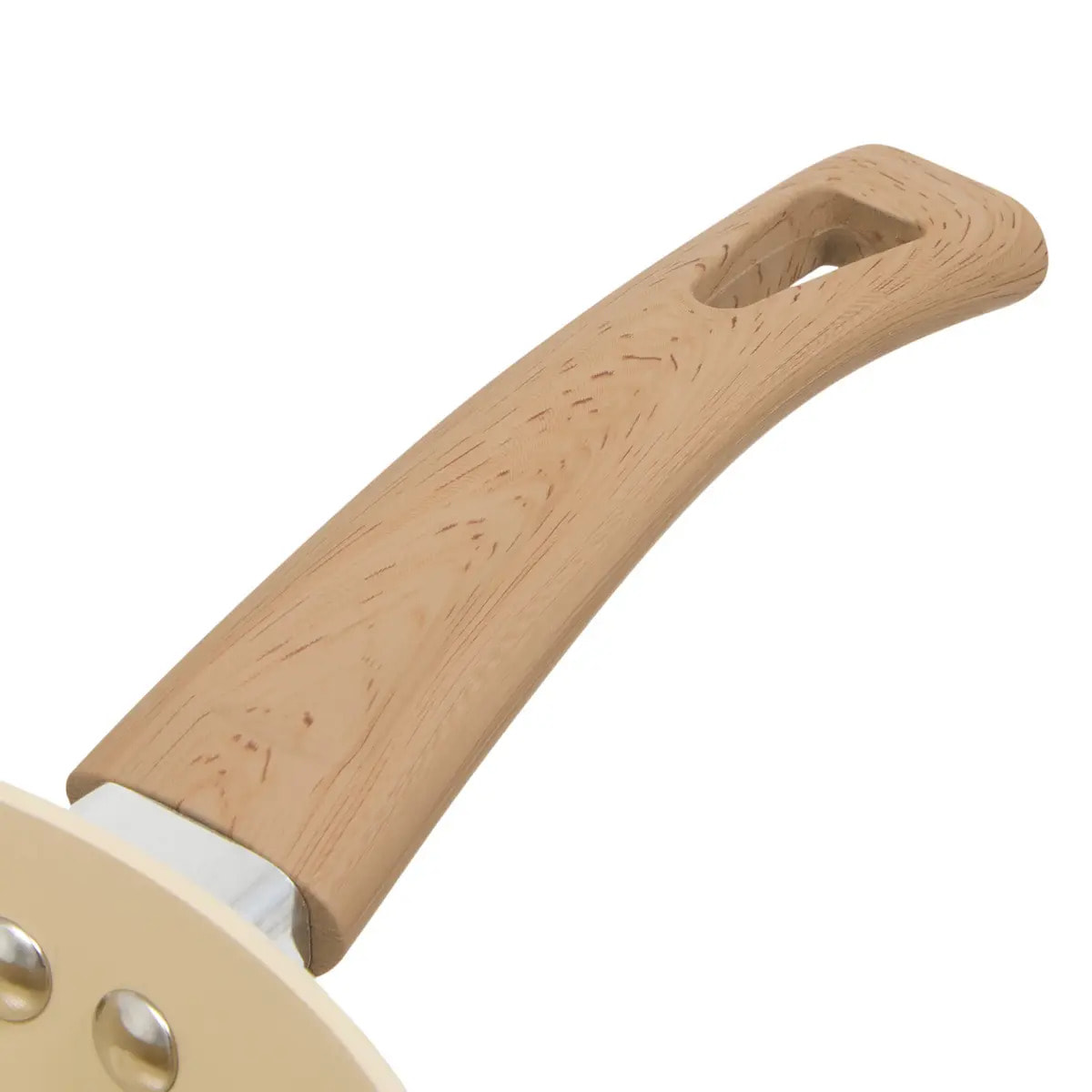 Casserole "Harmony" D16cm en aluminium forgé beige