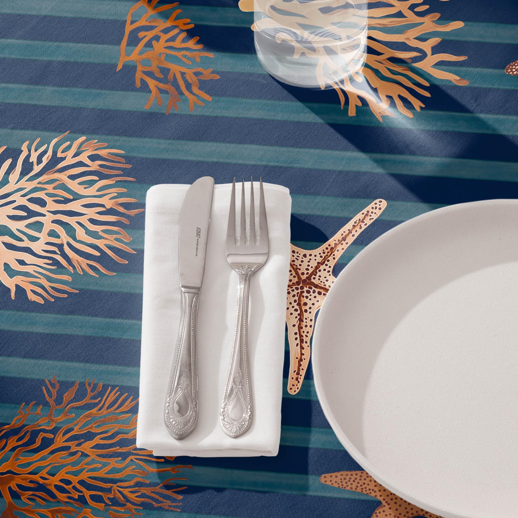 Nappe anti-taches ISOLA MARINE - en 100 % coton