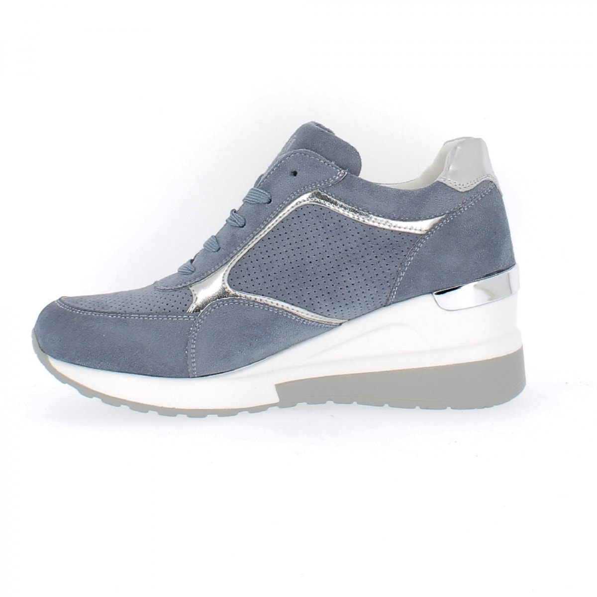 Armata di Mare Scarpe Donna Sneakers Casual con la Zeppa AMD P22H071 Blue