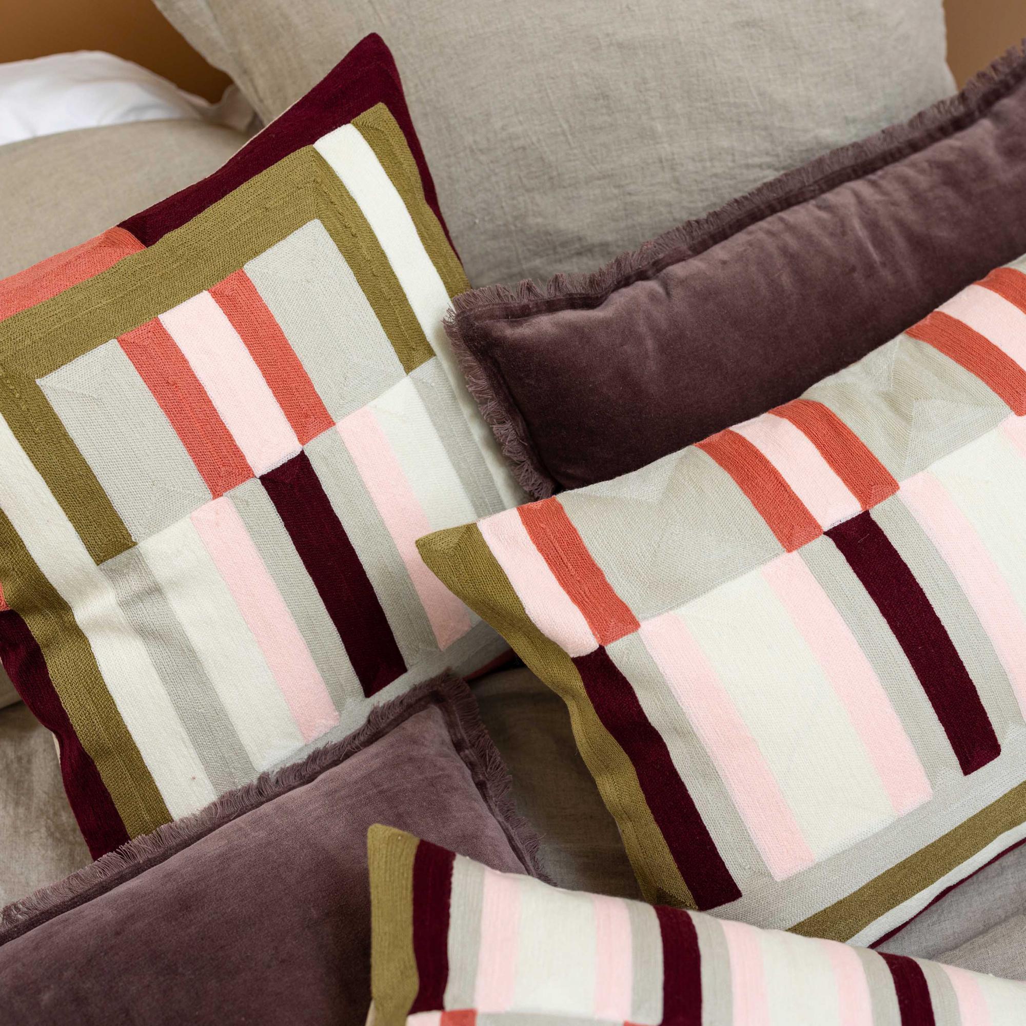 Coussin brodé Jason