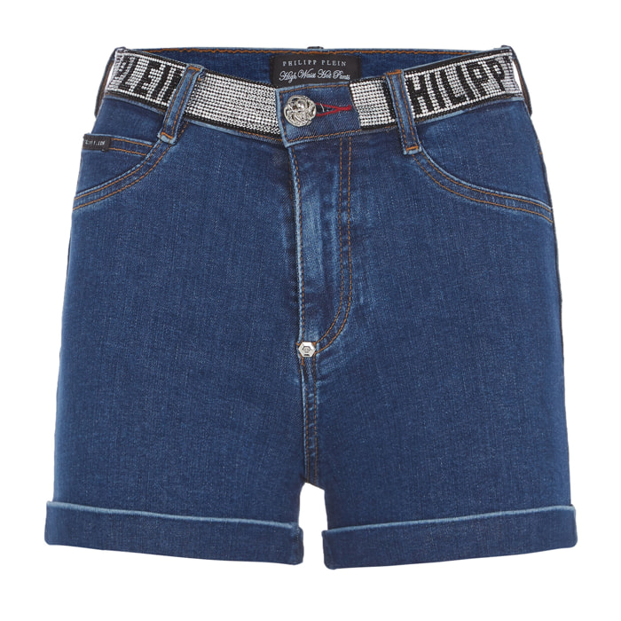 PHILIPP PLEIN Denim Shorts