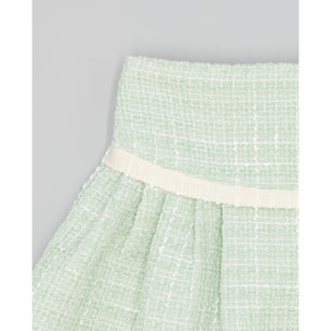 Falda Verde De Tejido Texturizado