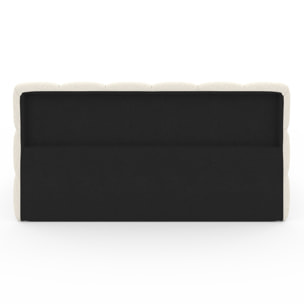 Lit coffre Bubble 160x200cm tissu bouclette
