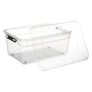 Boîte en plastique transparente 40L Solutions+