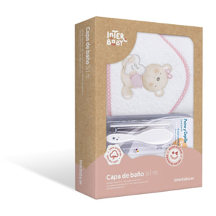 Capa de Baño Love You con Peine y Cepillo