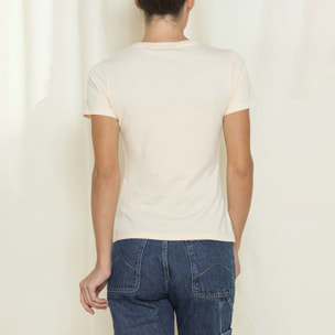 T-SHIRT GIROCOLLO CON STAMPA REPLICA