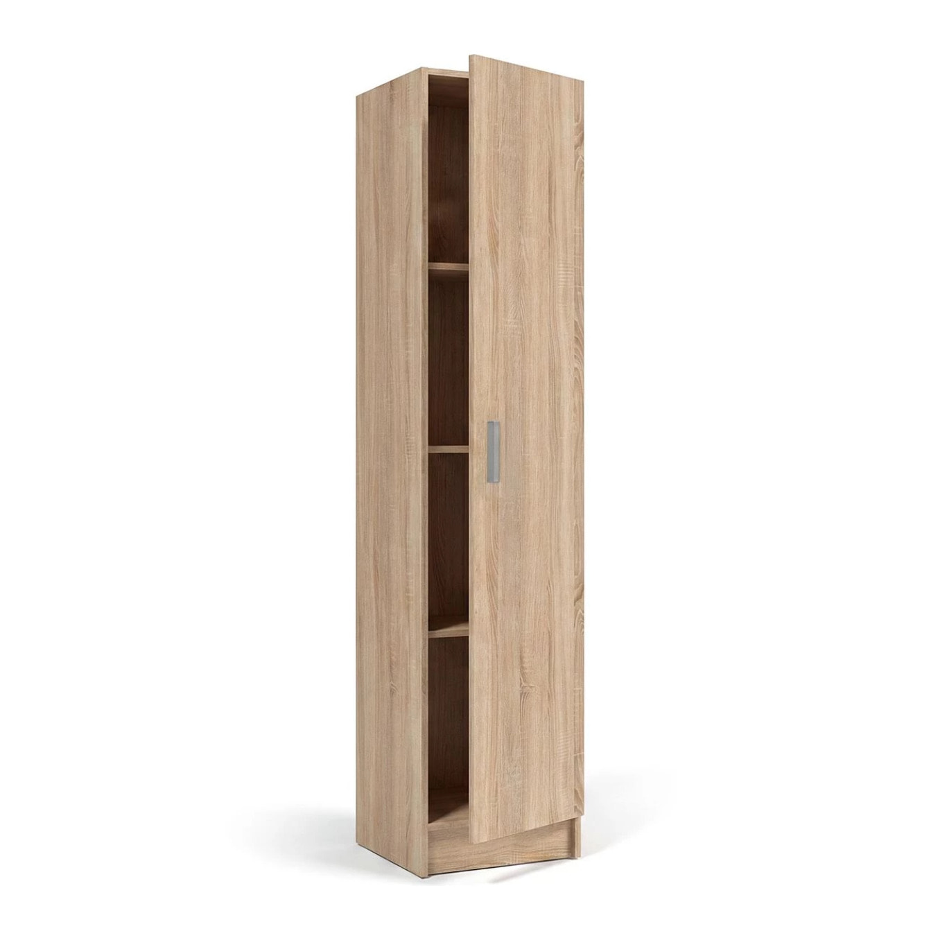 Armario de 1 puerta en roble canadian 37x180 cm Multi Useful 37 Roble