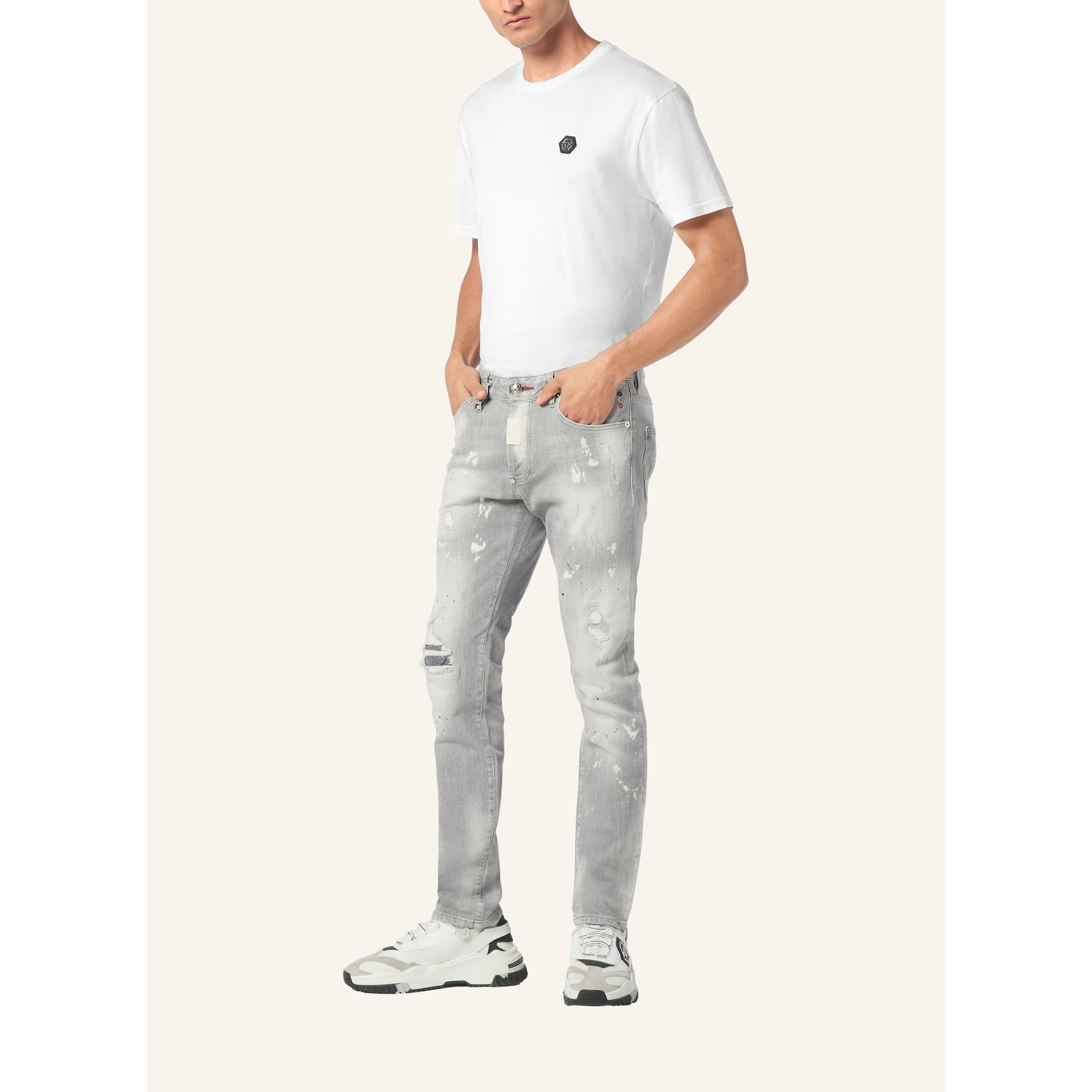 PHILIPP PLEIN Jeans taglio straight HEXAGON