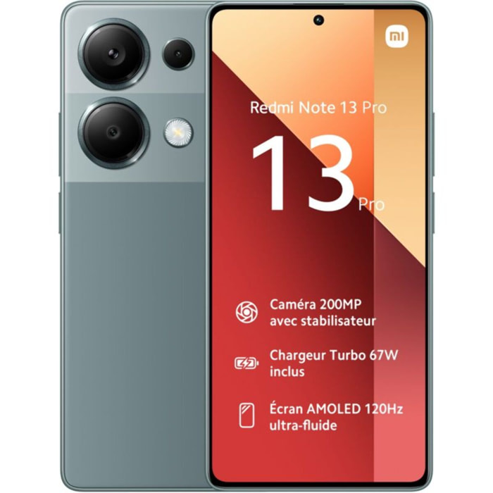 Smartphone XIAOMI Redmi Note 13 Pro 512Go Vert 4G