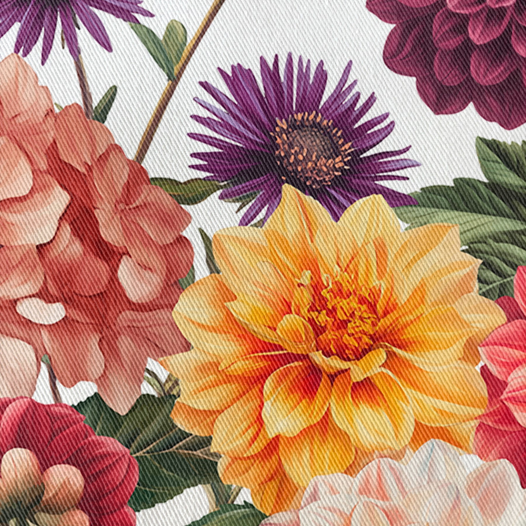 Nappe imprimée anti-tâches DARLIN ROUGE