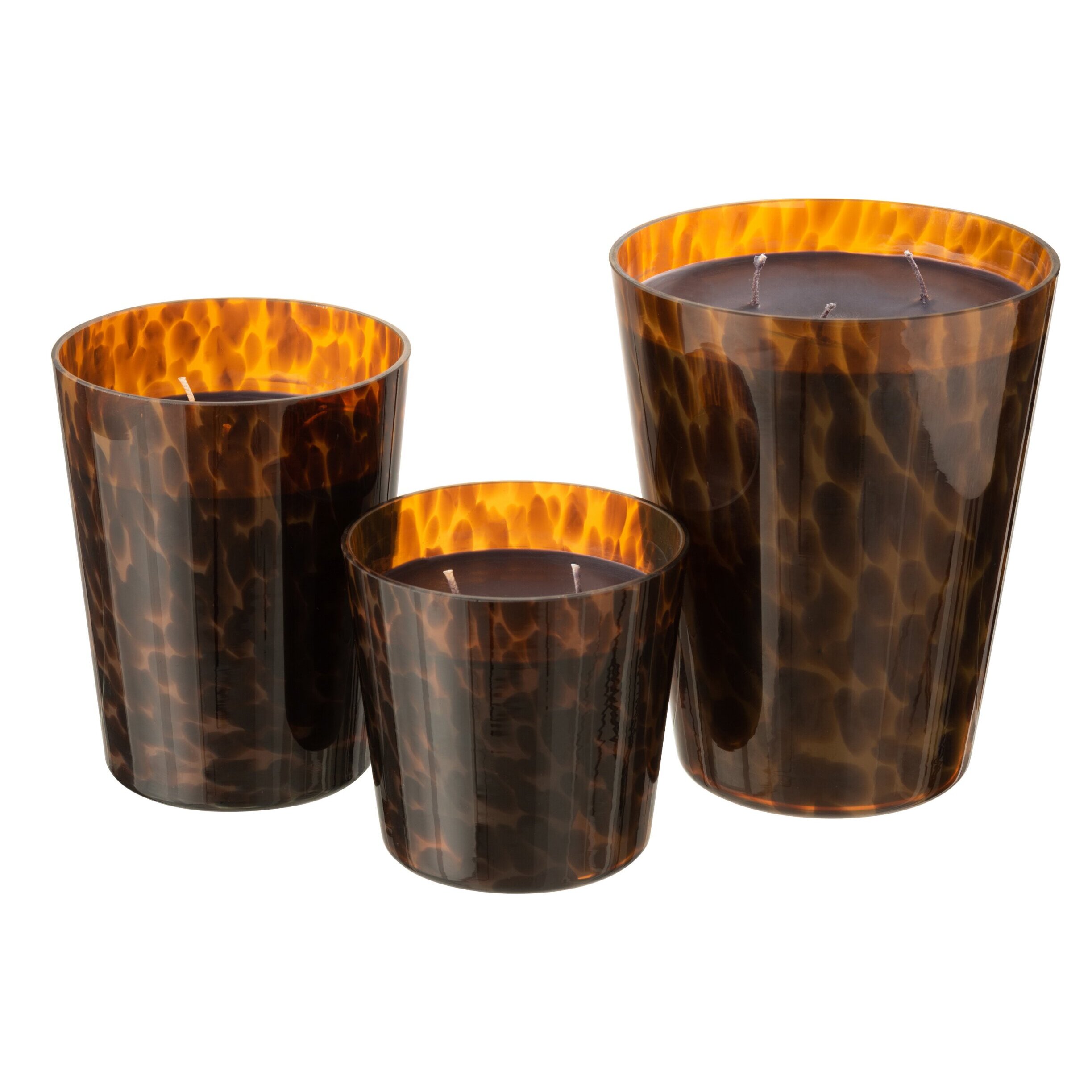 J-Line bougie parfumée Noa - Sandalwood - verre - marron - large - 95H