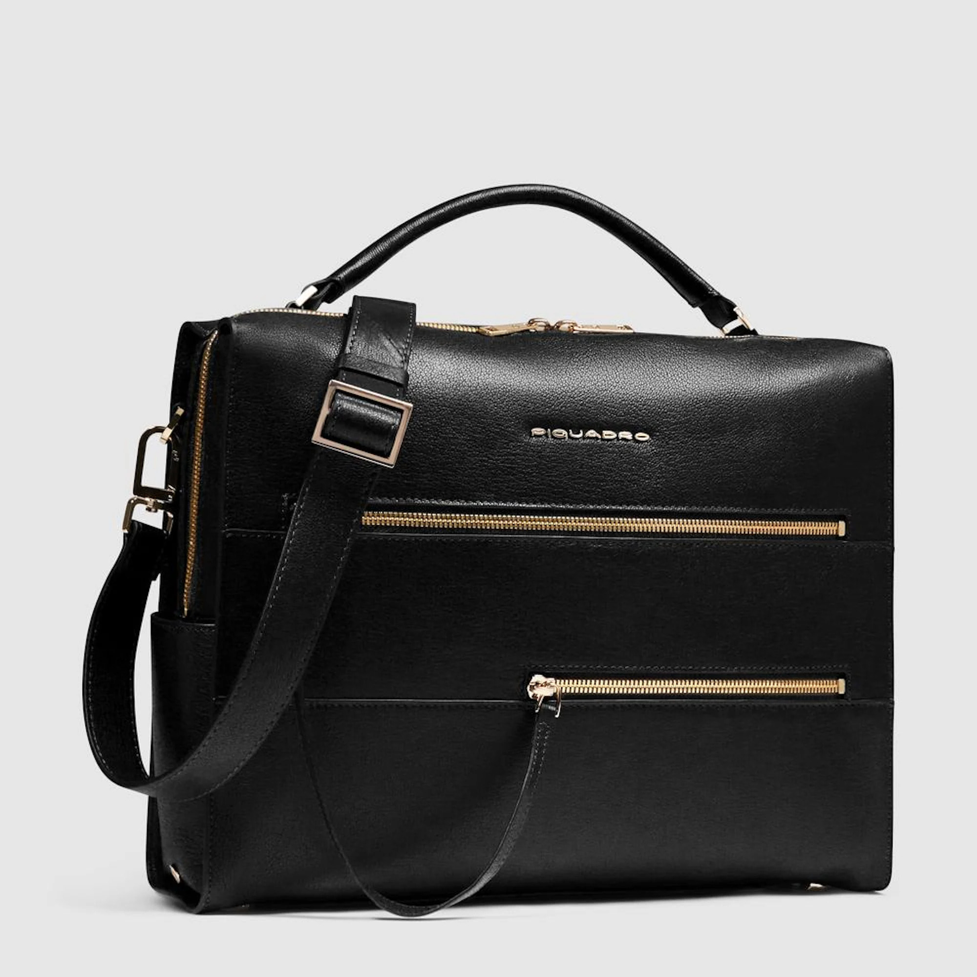 Piquadro Borsa da ufficio porta pc e porta iPad® con protezioni antiurto e anti RFID