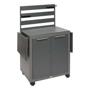 Desserte de jardin 2 portes Oxyana gris graphite
