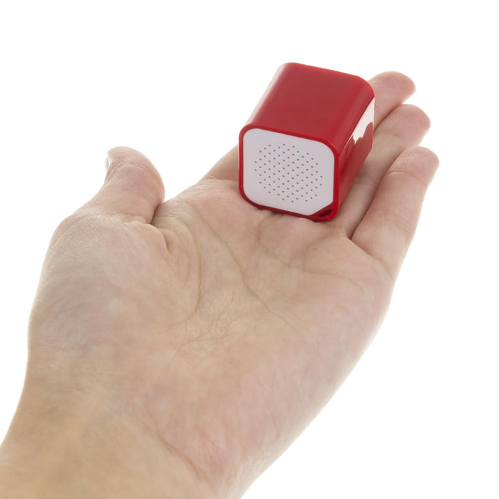 Mini altavoz bluetooth cúbico con manos libres