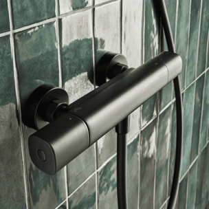 Mitigeur douche thermostatique July+ noir mat