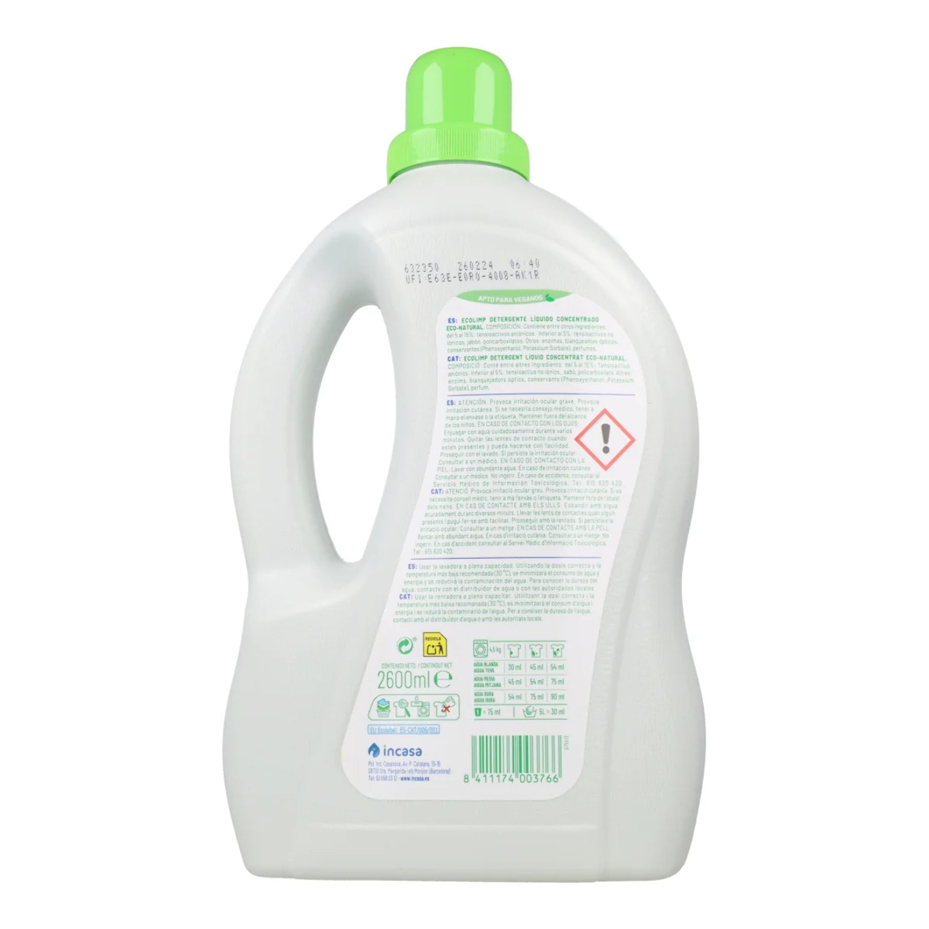 Detergente Líquido Regular Mimidu ECO 48 dosis