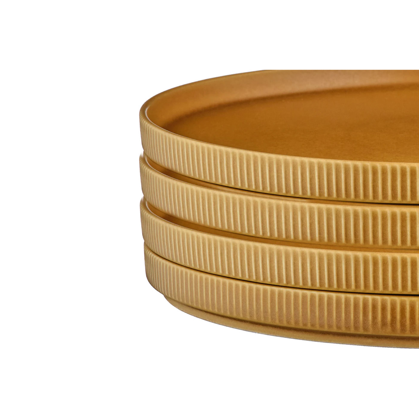 Assiette SCANDI Ø27,5cm - 4 pièces - Ocre