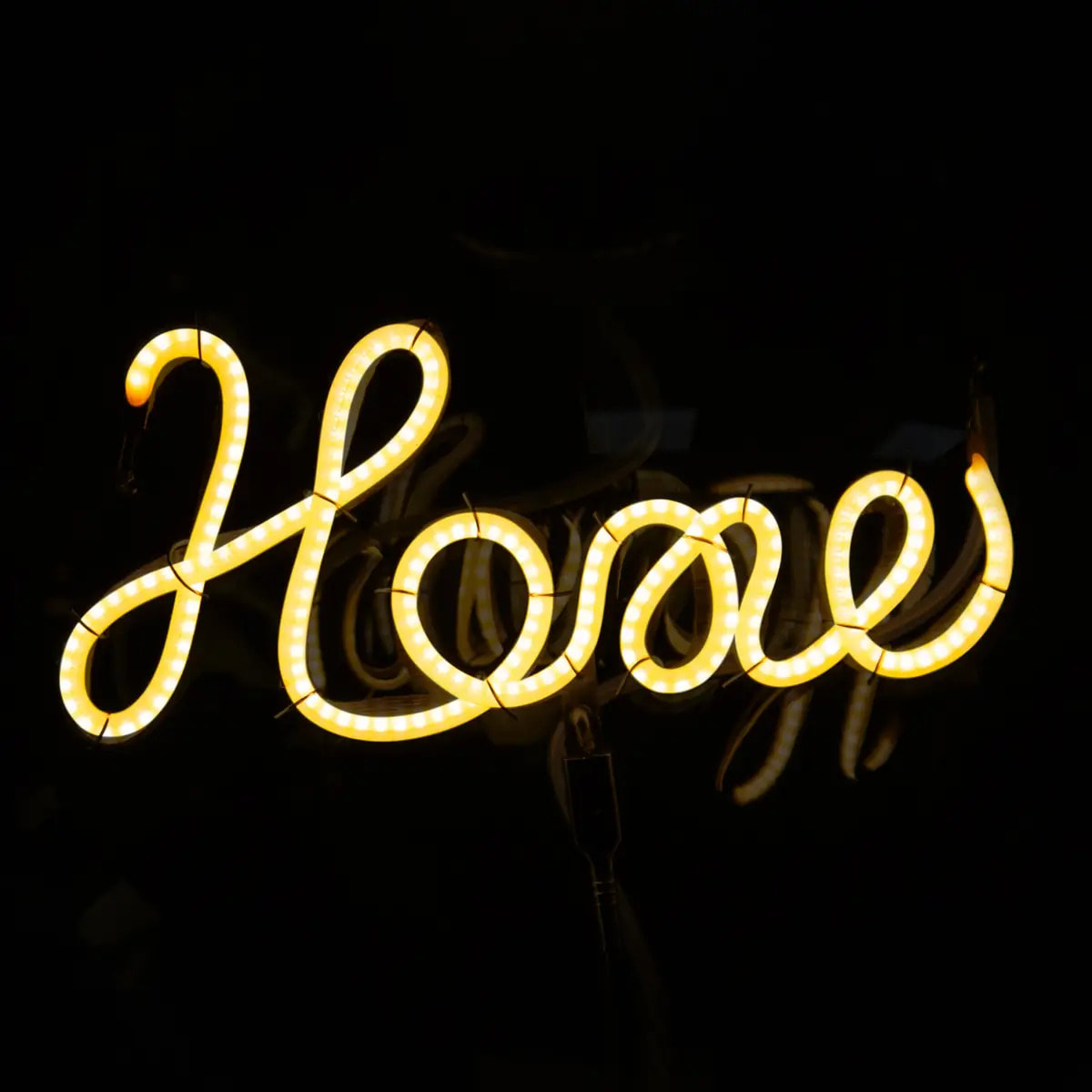 Ampoule LED mot "Home" ambrée E27