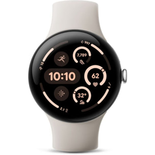 Montre connectée GOOGLE Pixel Watch 3 45 mm Argent Poli 4G