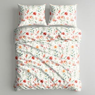 UNO CASA DESIGN Parure Copripiumino Dec.Bracciano_Matrimoniale_Arancio