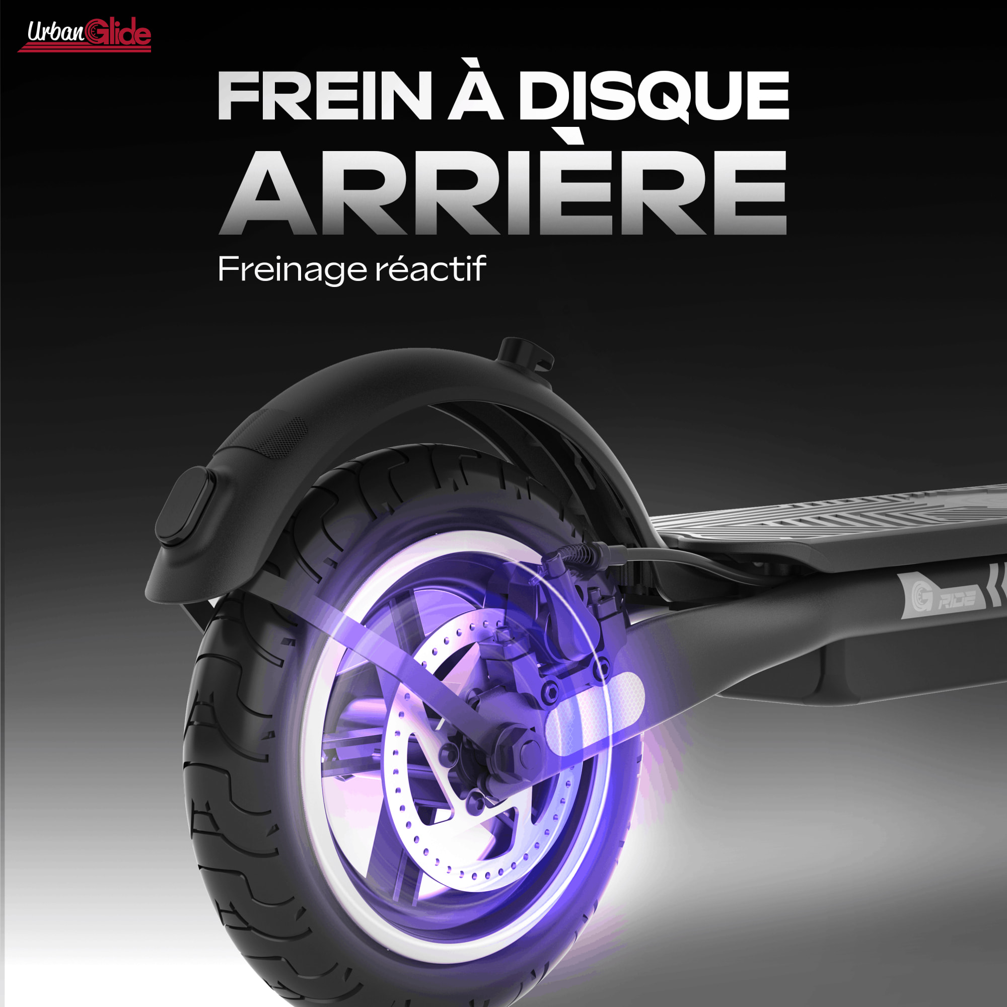 85 EVO – Poids 15Kg – Pneu 8,5" Gonflable – Trottinette Électrique UrbanGlide – Autonomie Jusqu'a 15 km – Batterie 25.2V