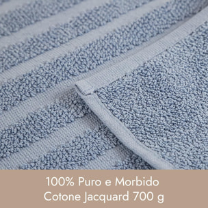 INTRECCI HOME Tappeto Bagno, in Puro Cotone 700 g, , Morbidezza Extra, Assorbenza Superiore, Elegante e Durevole