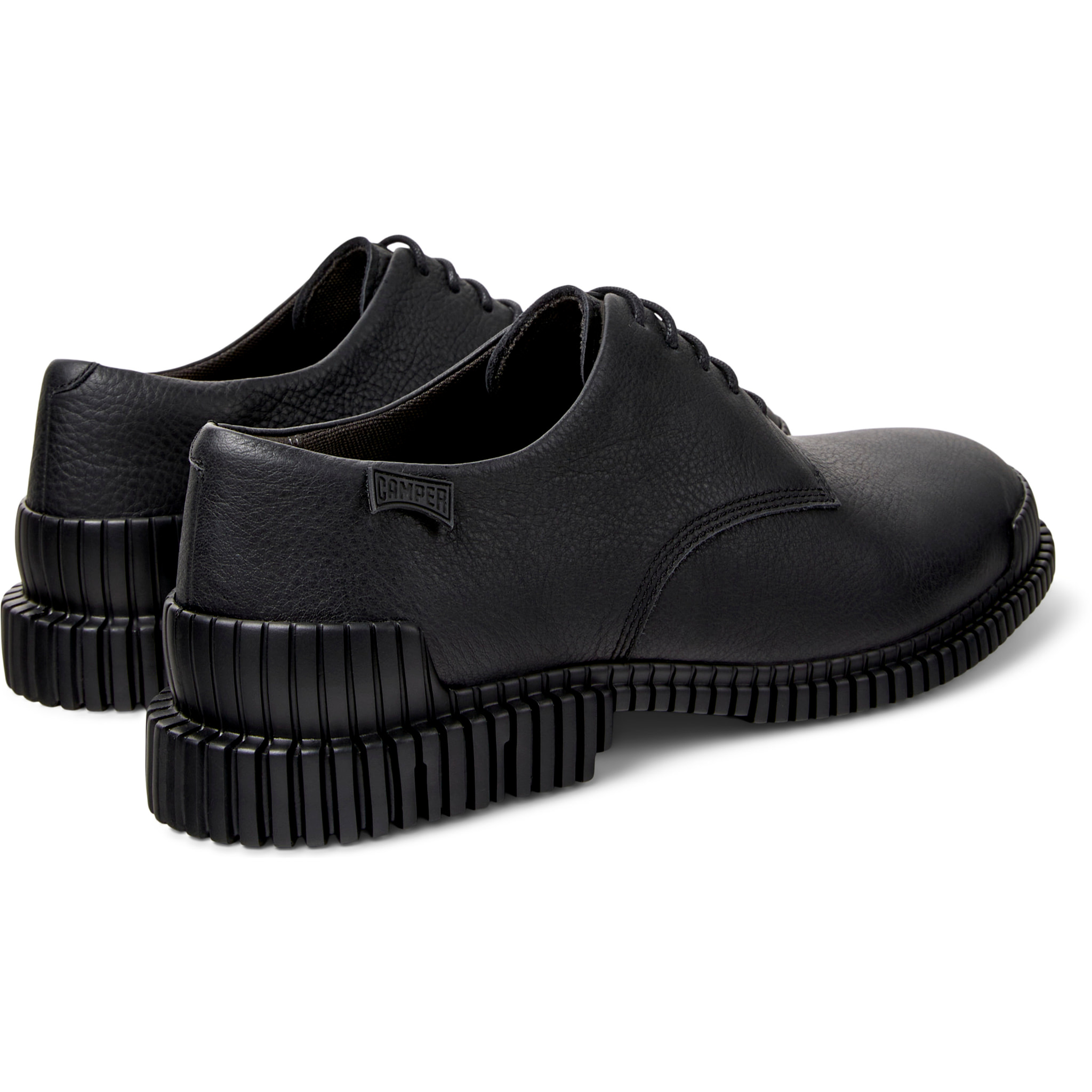 Zapatos de cordones - CAMPER Pix - Negro - Cuero liso