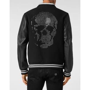 PHILIPP PLEIN Leather Bomber SKULL