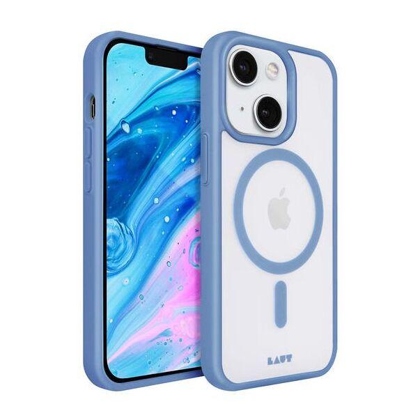 Coque LAUT iPhone 14ProMax MagSafe transparent/bleu