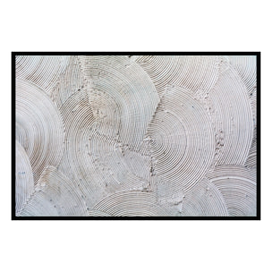 Affiche encadrée motif géométrique spirales grises Affiche + cadre en métal - Noir