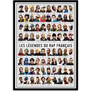 Affiche - Les légendes du rap français - Olivier Bourdereau