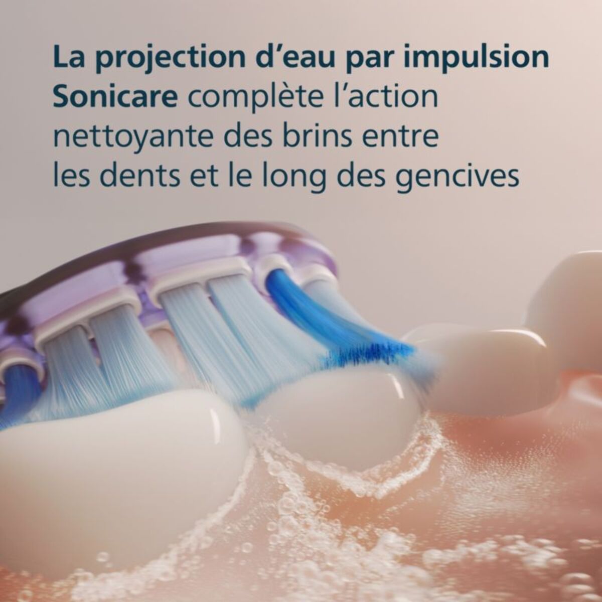 Brossette dentaire PHILIPS Sonicare lot de 4 -  HX9054/88 black Gum Care- soin des gencives G3