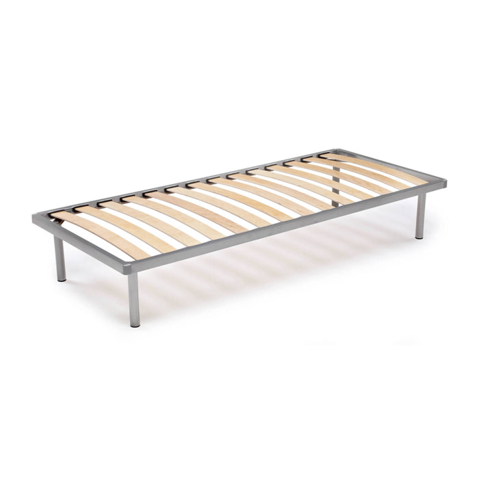 Rete letto singolo Abalui, Rete ortopedica in multistrato di betulla a 14 doghe, 100% Made in Italy, cm 80x200h 34